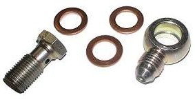 12mm To -4 AN Banjo Fitting Kit - Fitting, Bolt, Gaskets